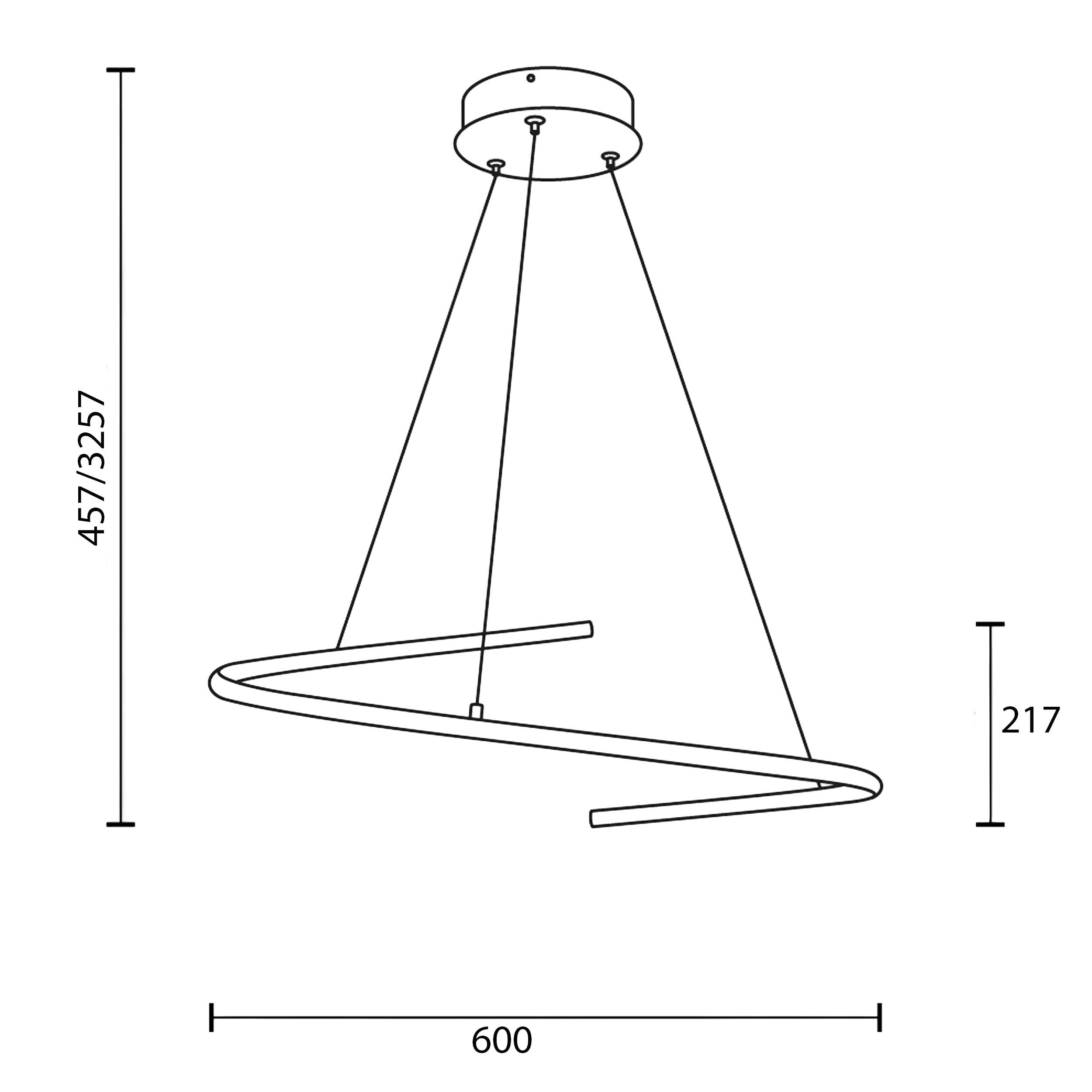 Lampa wisząca LED Maytoni Curve