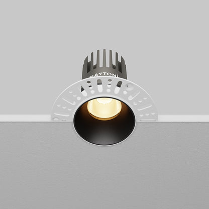Maytoni downlight Dip LED 50° – wpuszczana oprawa okrągła w kolorze czarnym