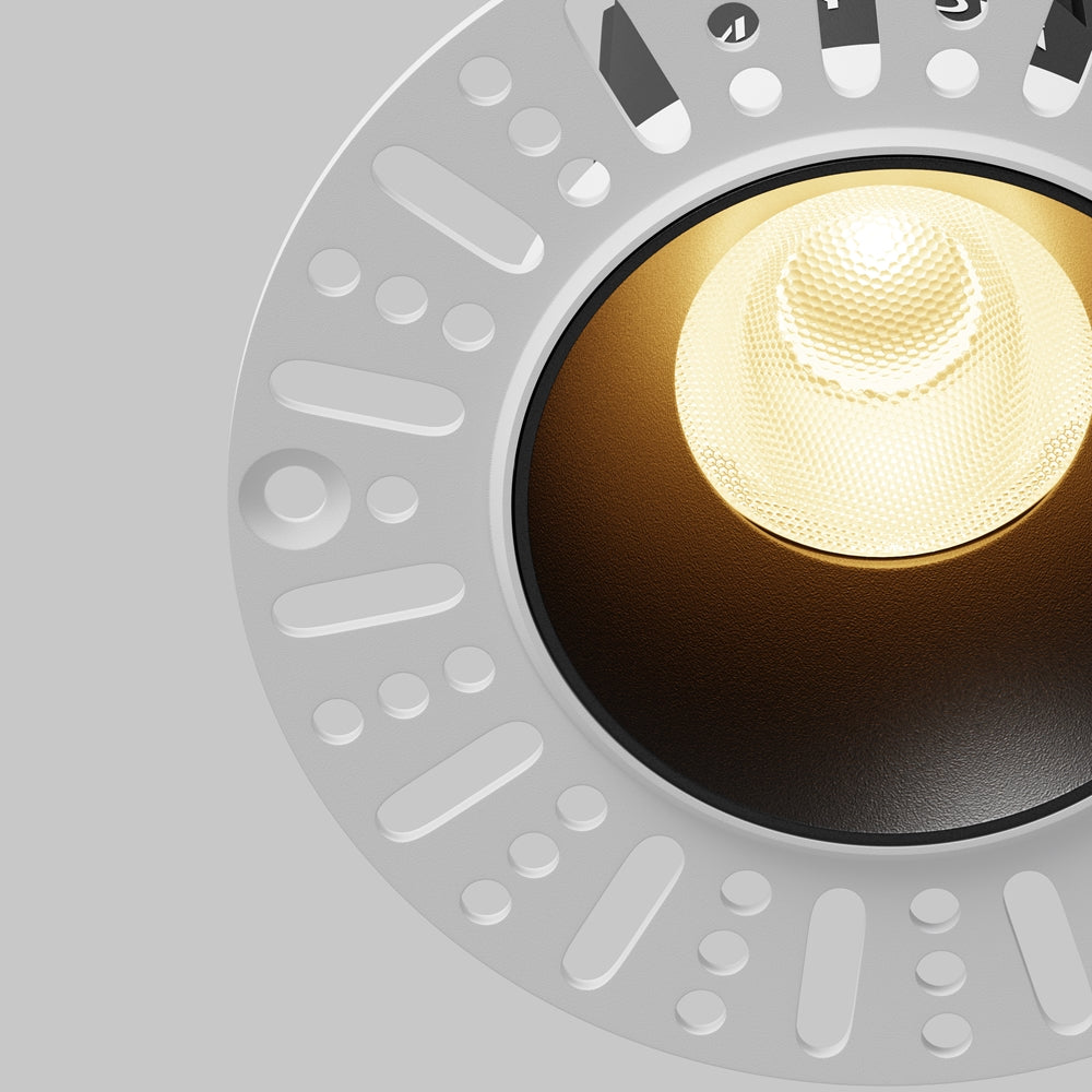 Maytoni downlight Dip LED 50° – wpuszczana oprawa okrągła w kolorze czarnym