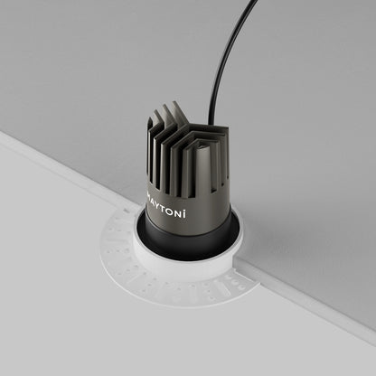 Maytoni downlight Dip LED 50° – wpuszczana oprawa okrągła w kolorze czarnym