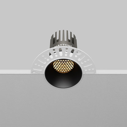 Maytoni downlight Dip LED 50° – wpuszczana oprawa okrągła w kolorze czarnym