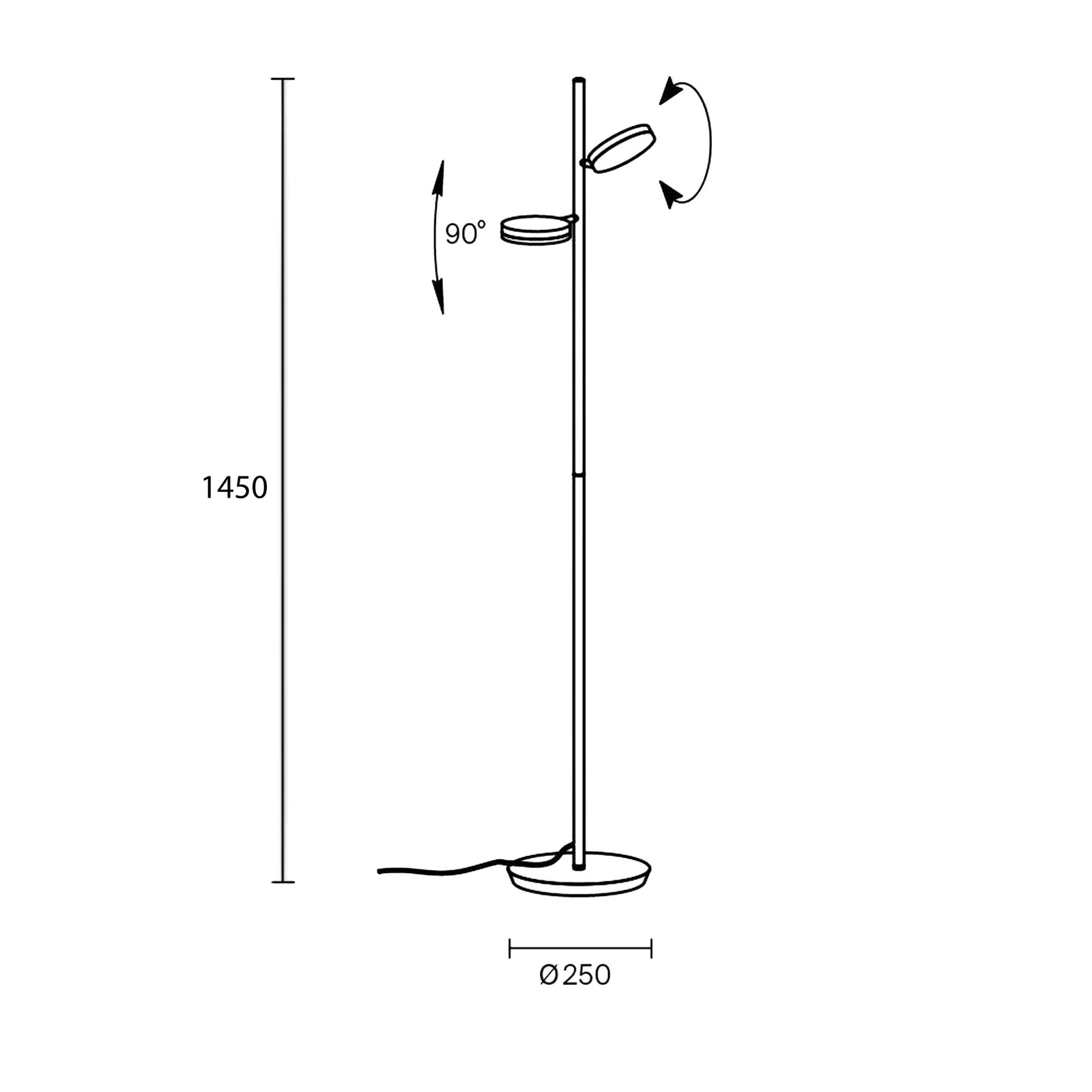 Lampa stojąca Maytoni Fad LED