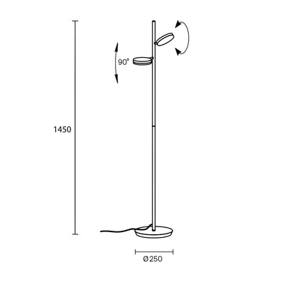 Lampa stojąca Maytoni Fad LED
