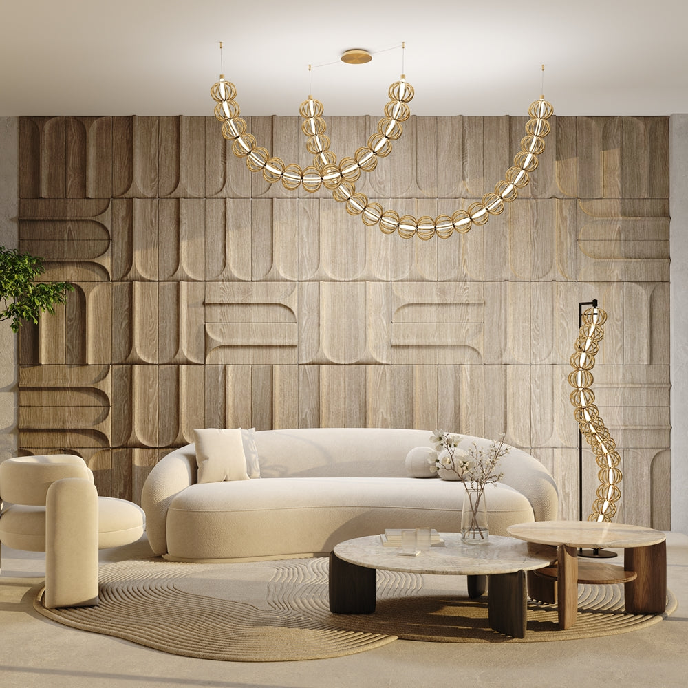 Lampa stojąca LED Maytoni Golden Cage