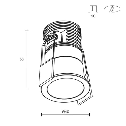 Maytoni downlight Minor LED 24° – wpuszczana oprawa okrągła