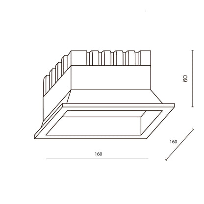 Maytoni downlight Okno LED 24 W 120° wpuszczana oprawa kwadratowa