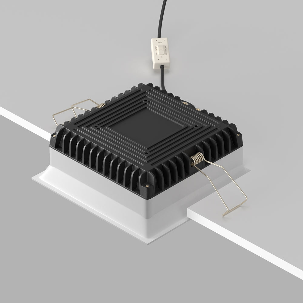 Maytoni downlight Okno LED 100° – wpuszczana oprawa kwadratowa