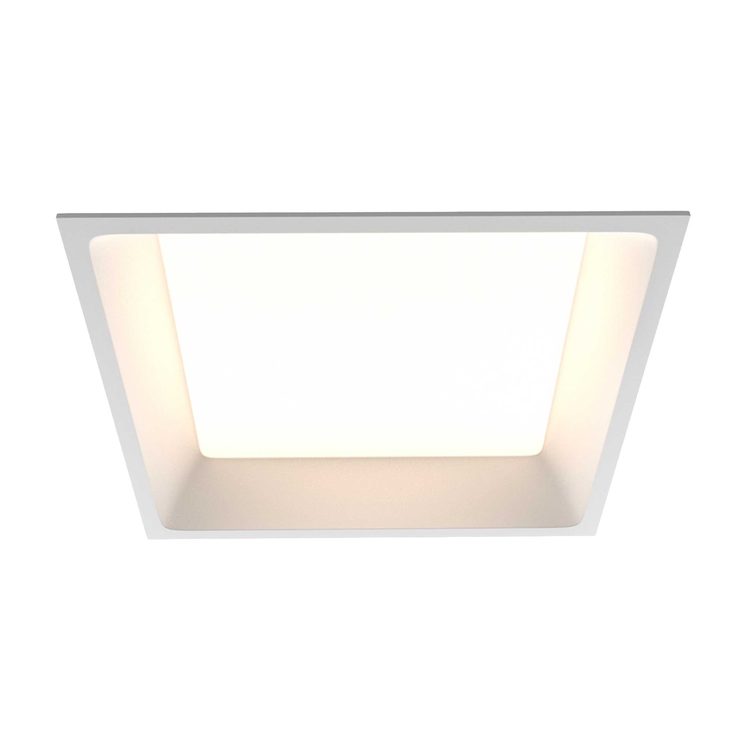 Maytoni downlight Okno LED 100° – wpuszczana oprawa kwadratowa