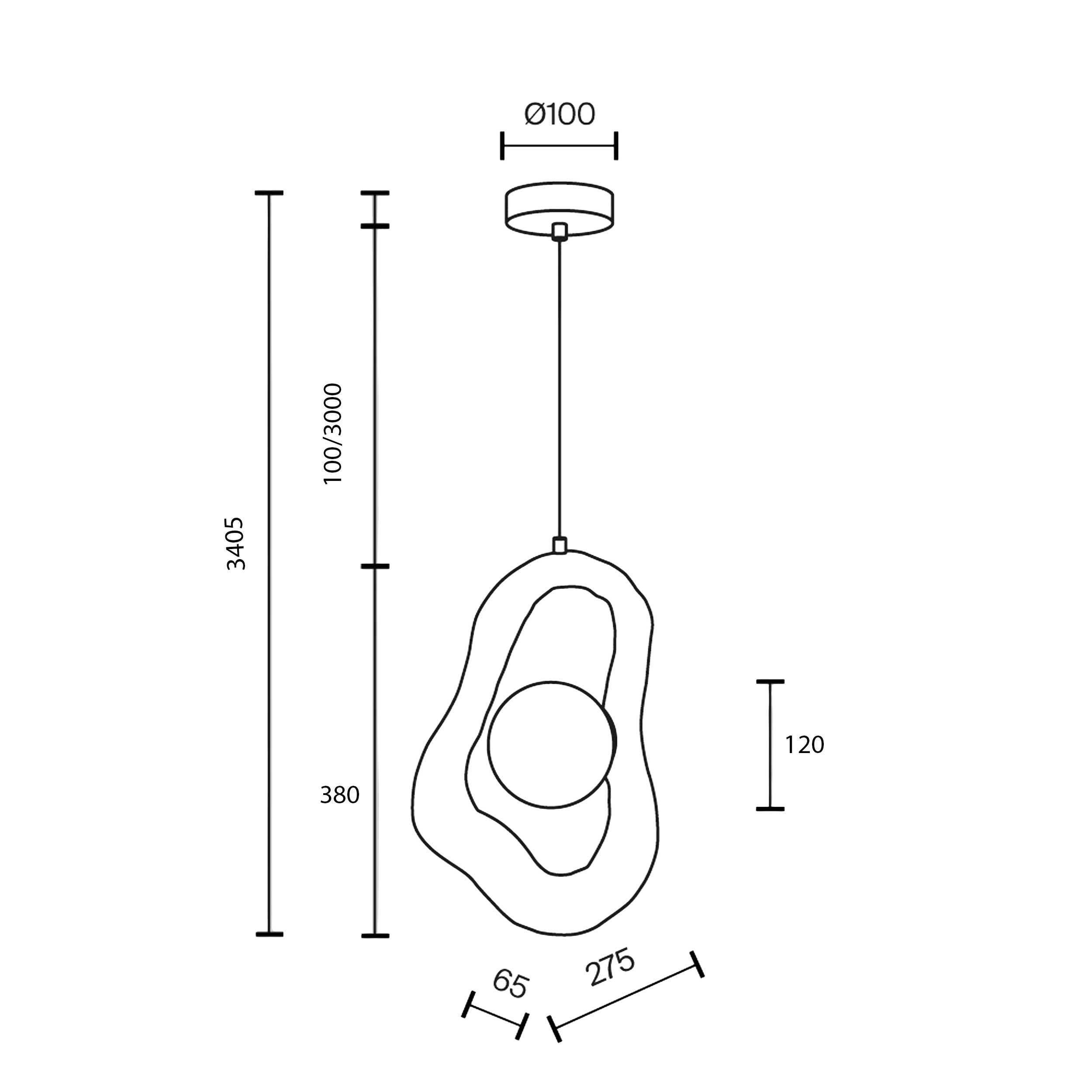Maytoni Opus G9 – lampa wisząca