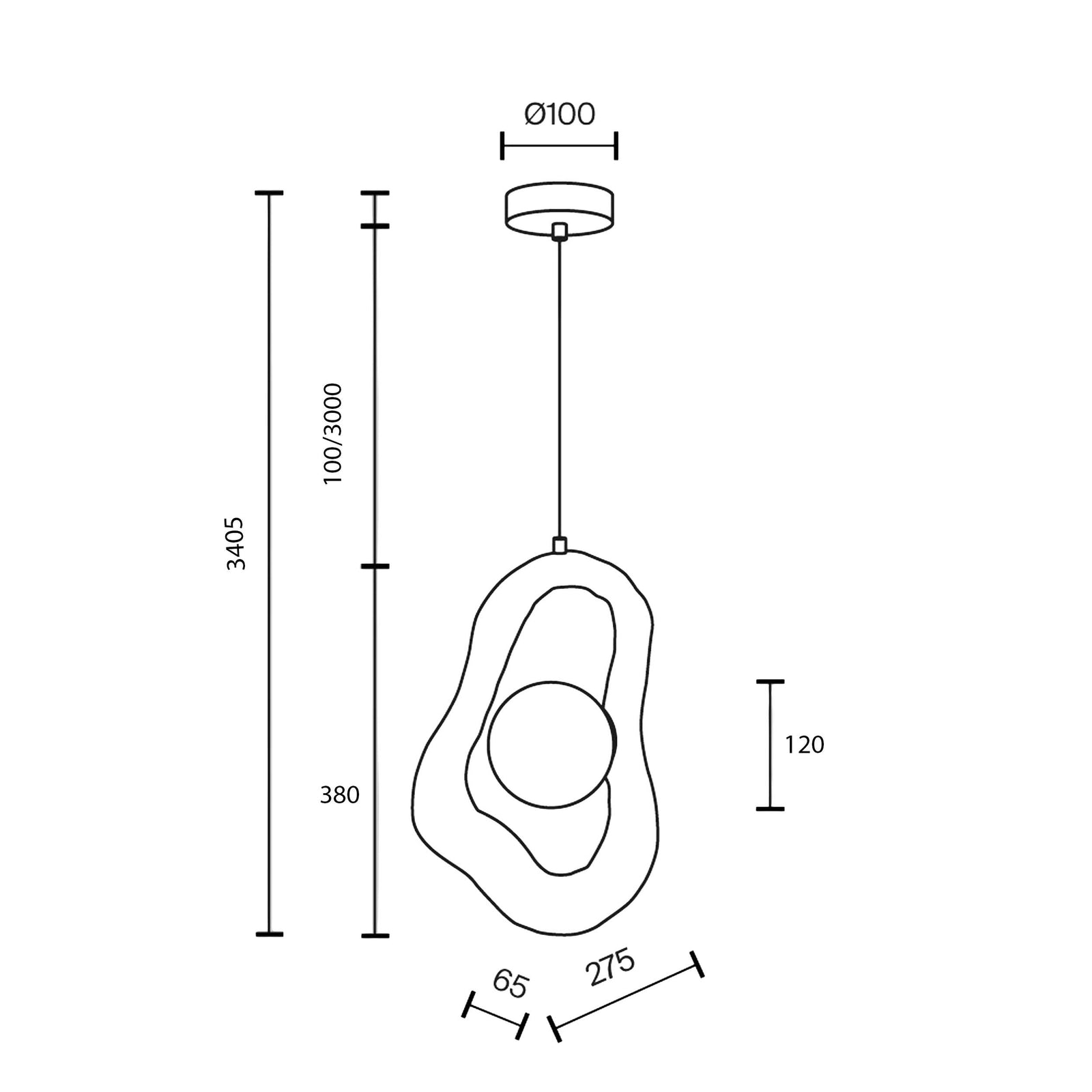 Maytoni Opus G9 – lampa wisząca
