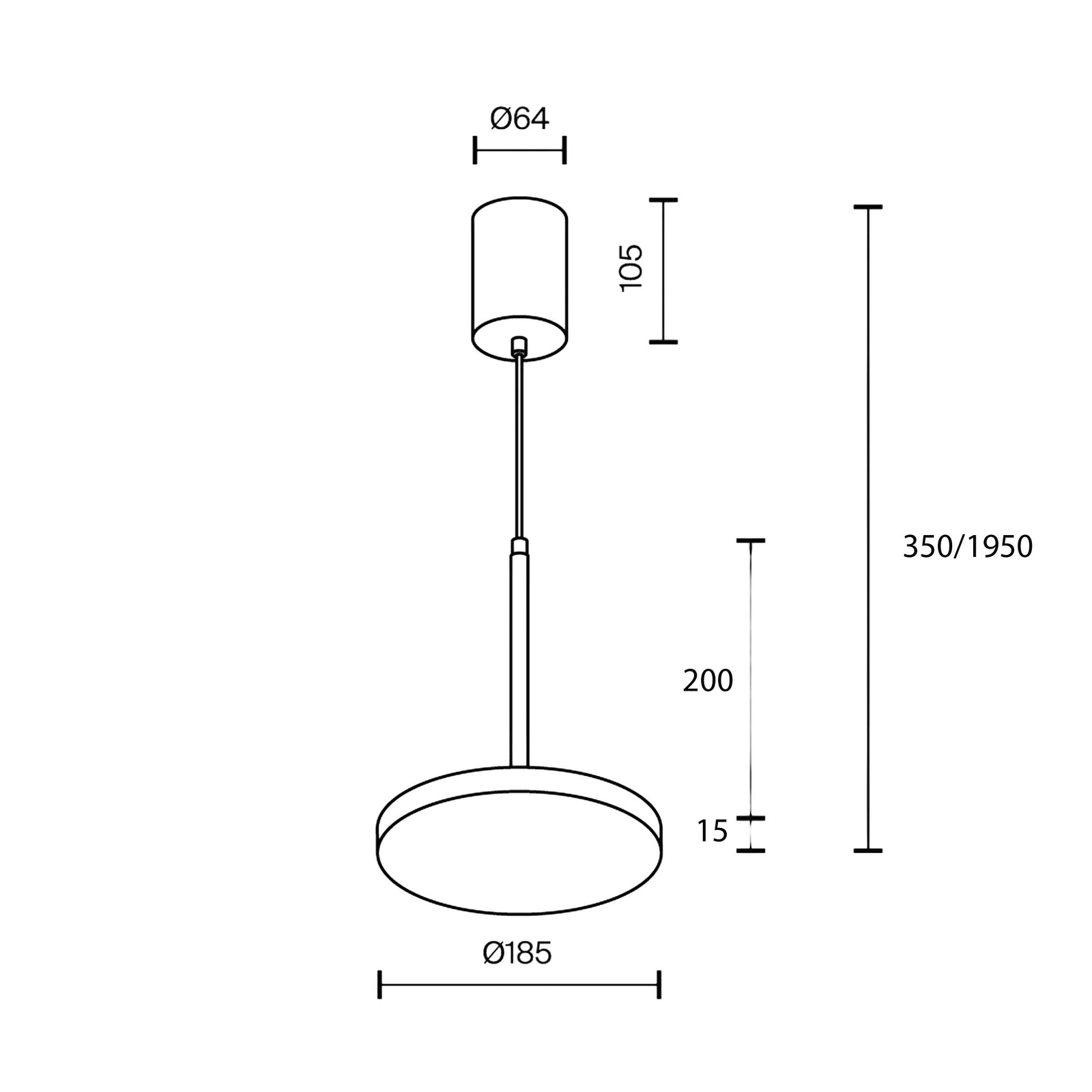 Lampa wisząca LED Maytoni Plato