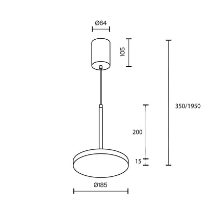 Lampa wisząca LED Maytoni Plato