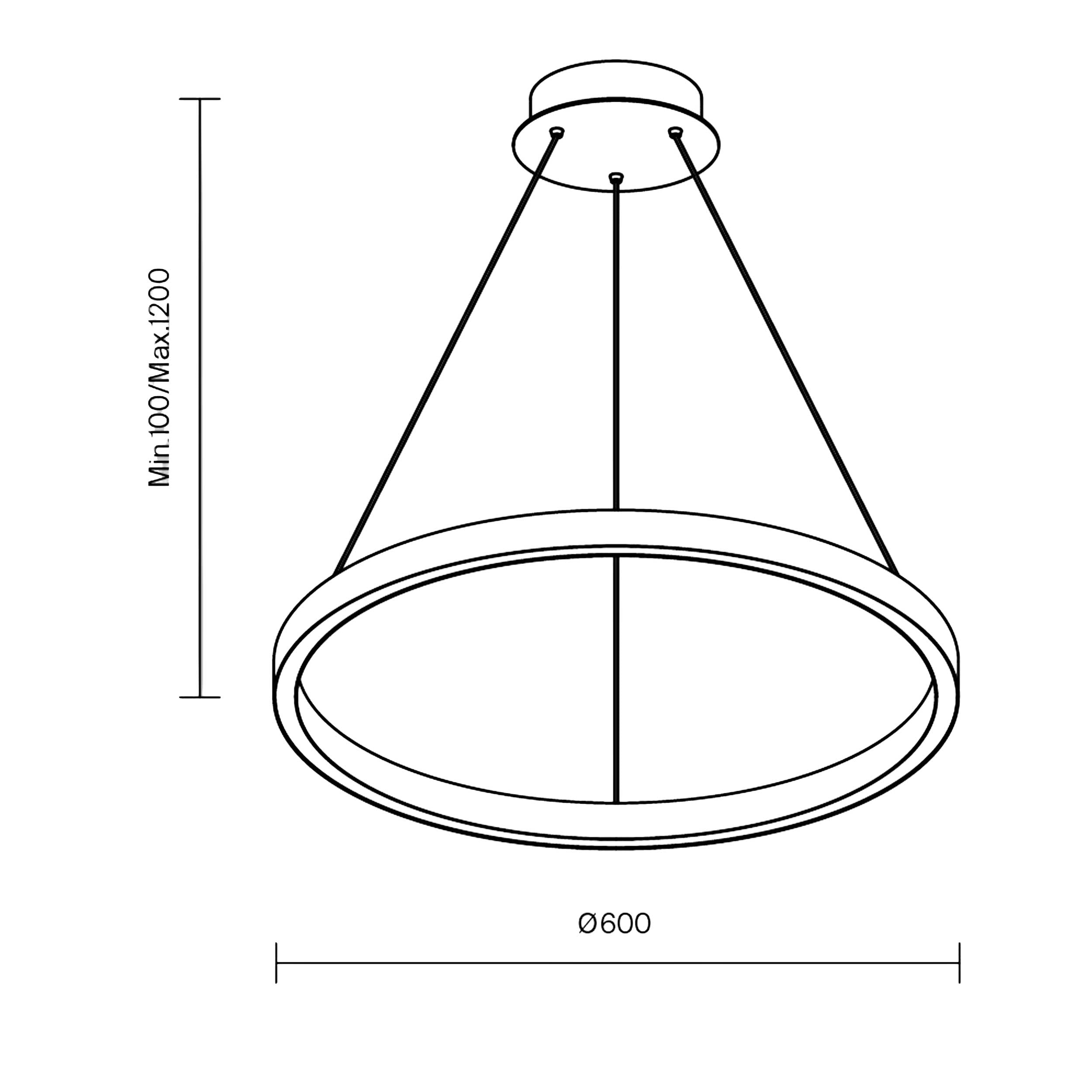 Lampa wisząca Maytoni Rim LED