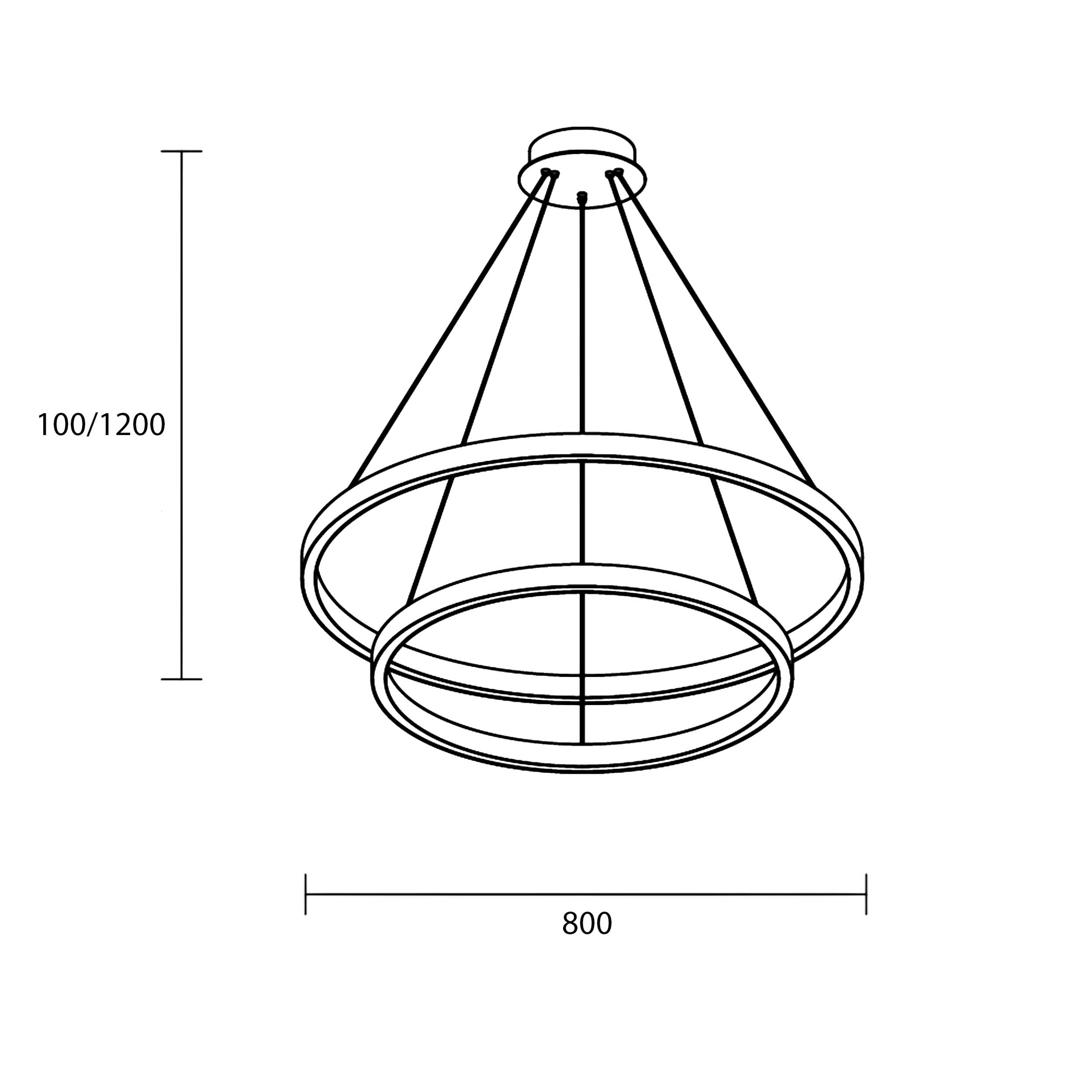 Lampa wisząca Maytoni Rim LED