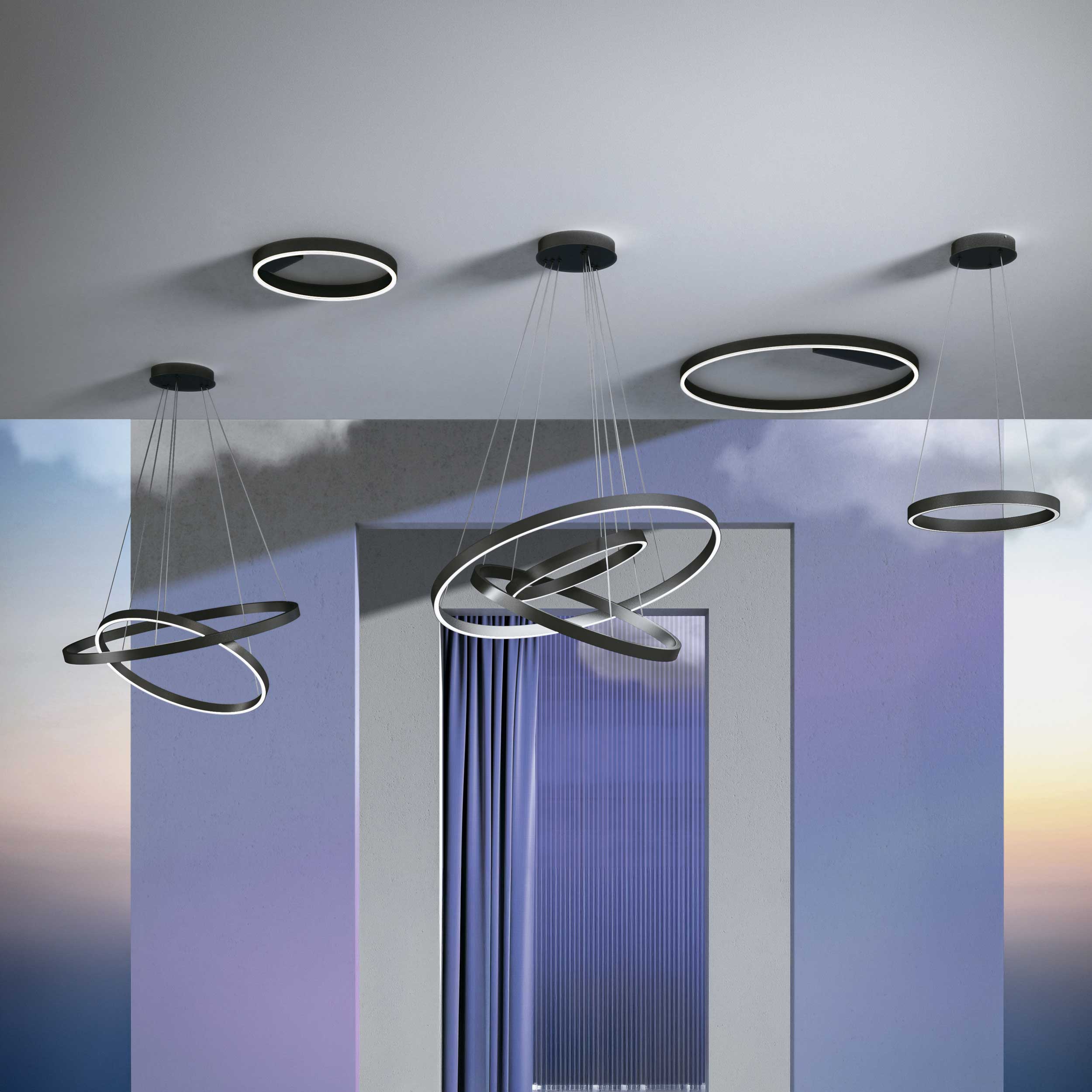 Lampa wisząca Maytoni Rim LED