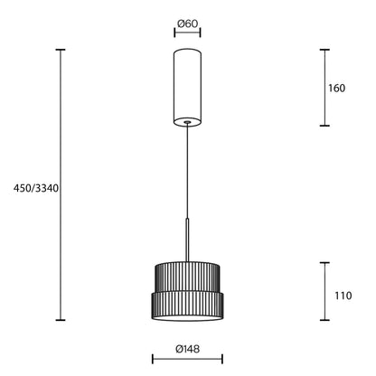 Lampa wisząca Maytoni Scala LED