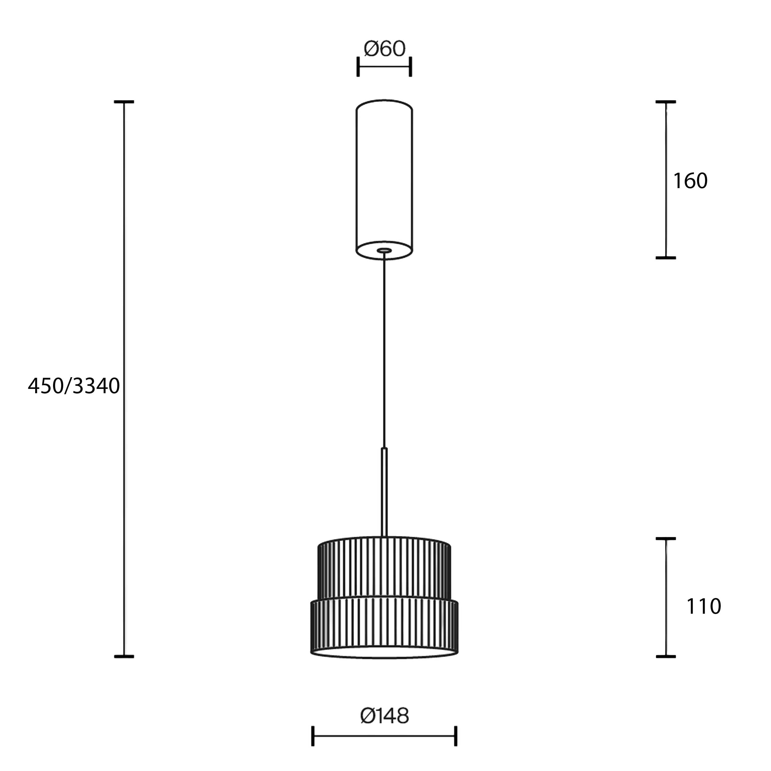 Lampa wisząca Maytoni Scala LED