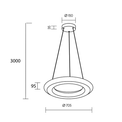 Lampa wisząca LED Maytoni Seda