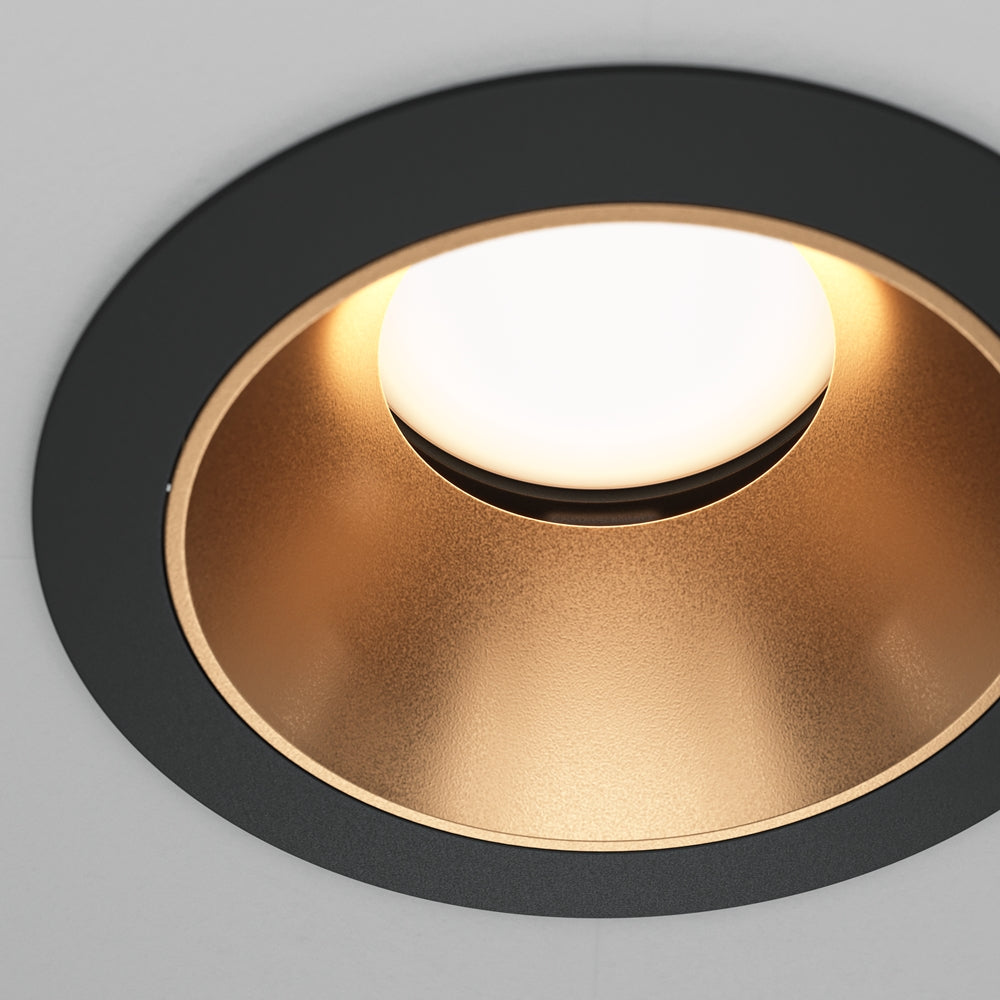 Maytoni downlight Share GU10 – wpuszczana oprawa oświetleniowa o okrągłym kształcie