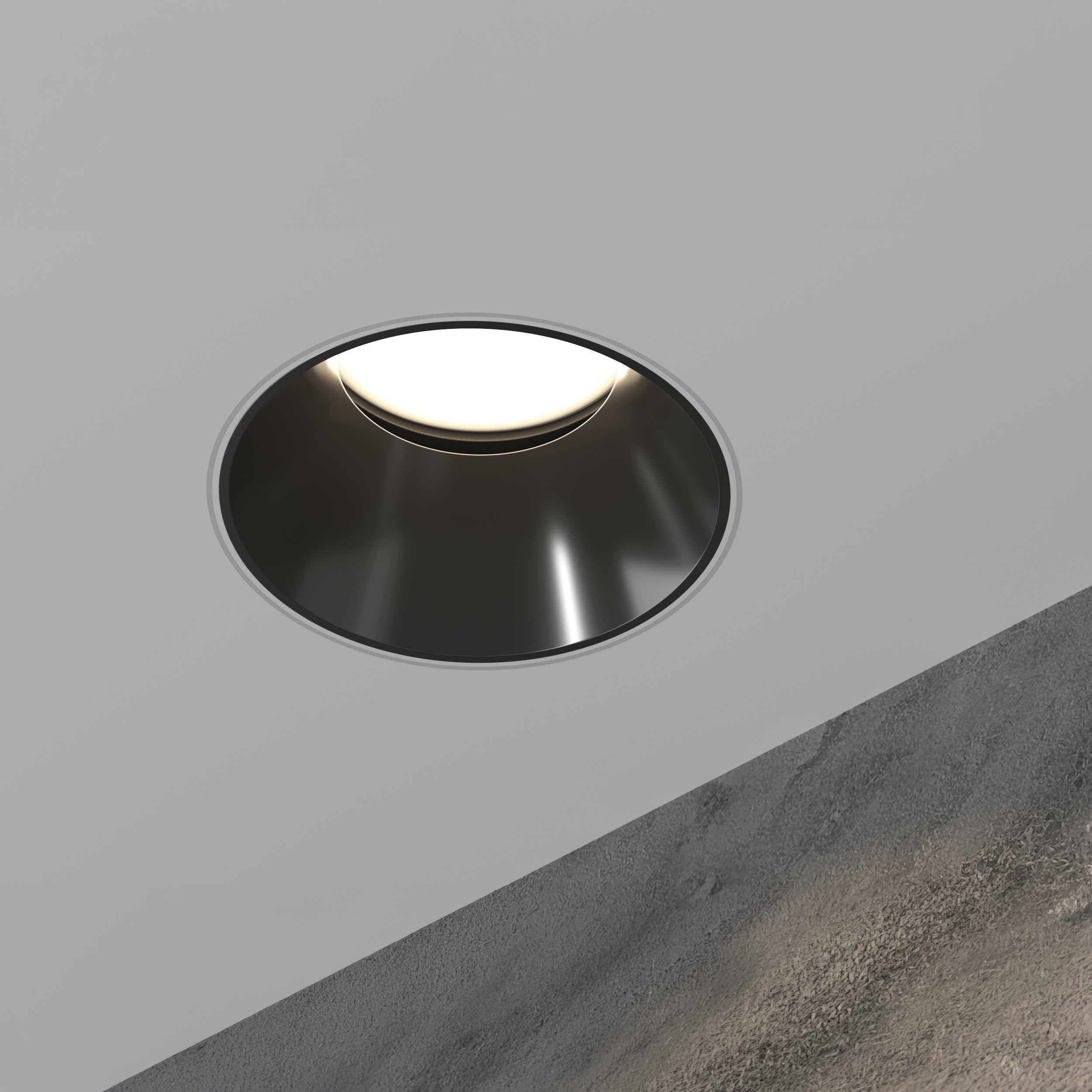 Maytoni downlight Share GU10 – wpuszczana oprawa oświetleniowa o okrągłym kształcie