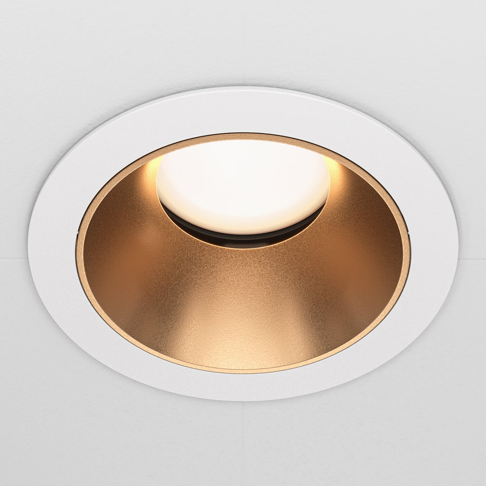 Maytoni downlight Share GU10 – wpuszczana oprawa oświetleniowa o okrągłym kształcie