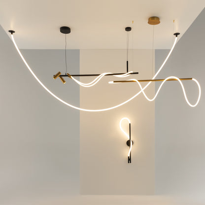 Lampa wisząca Maytoni Tau LED z dodatkowymi oprawami