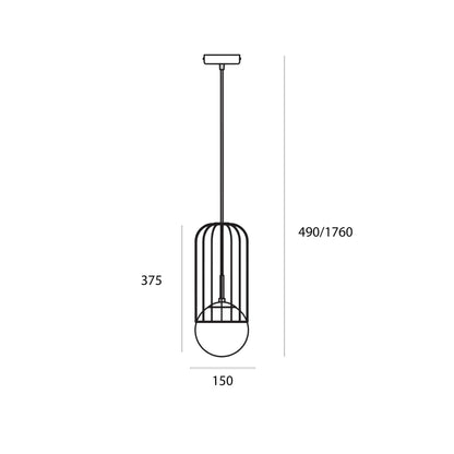 Lampa wisząca Maytoni Telford E27