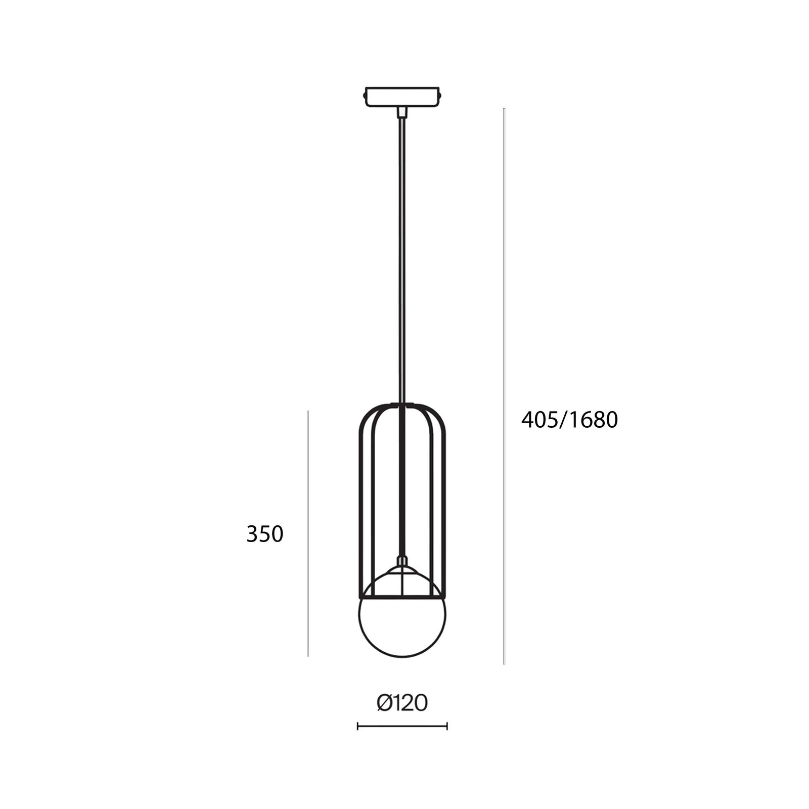 Maytoni Telford G9 – lampa wisząca