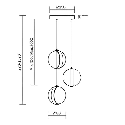 Lampa wisząca LED Maytoni Misterio