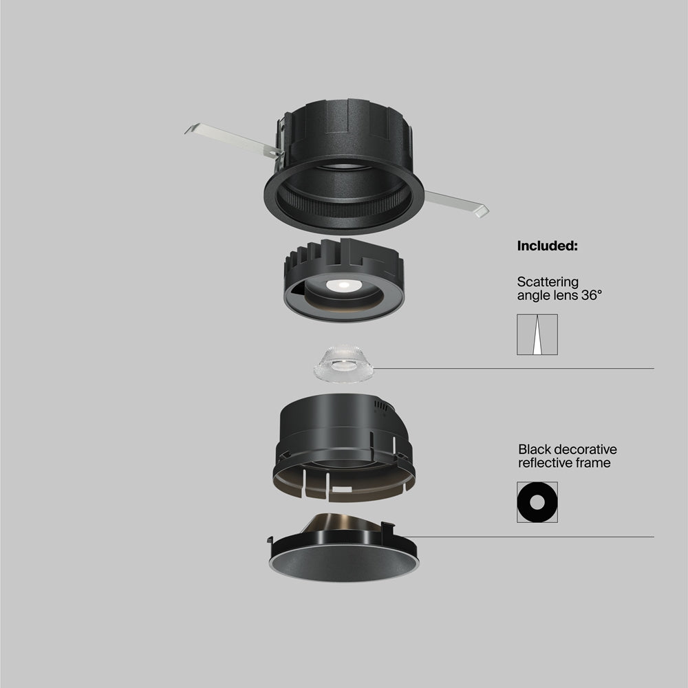 Maytoni downlight Wise LED 36° – wpuszczana oprawa okrągła