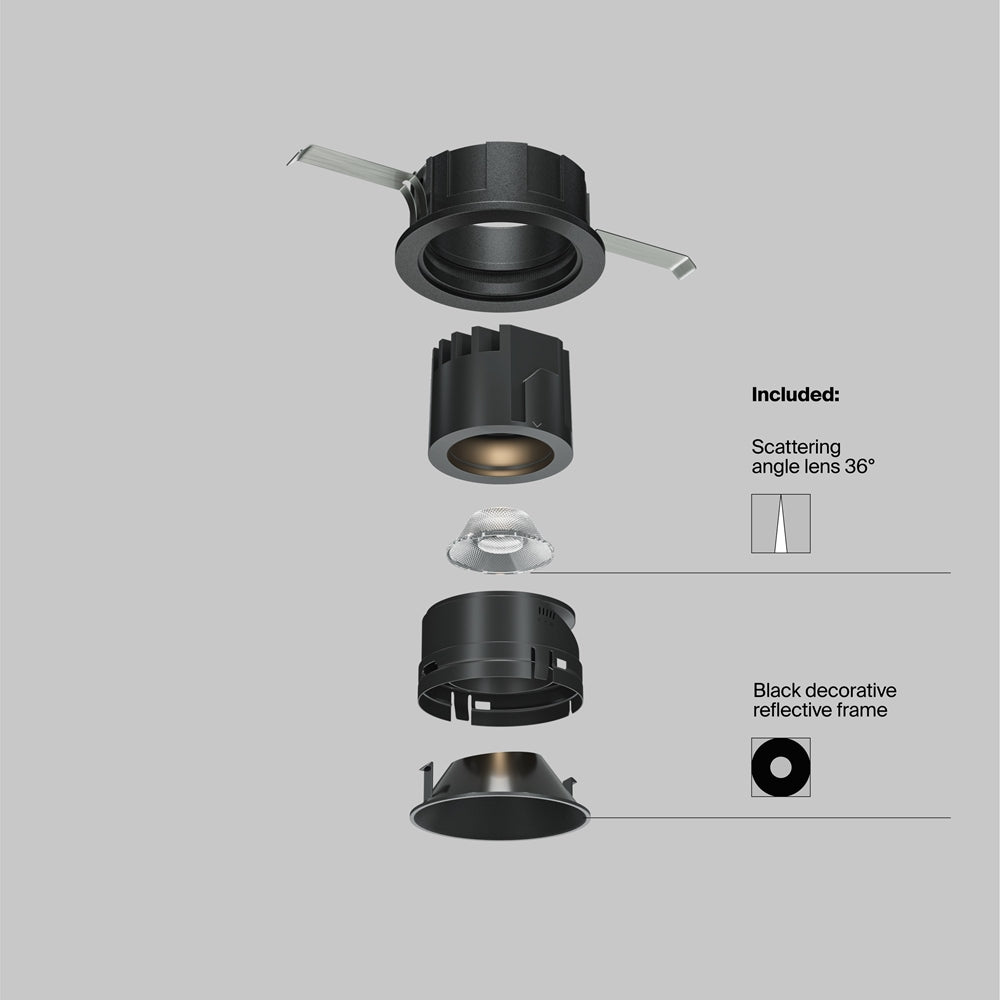 Maytoni downlight Wise LED 36° – wpuszczana oprawa okrągła