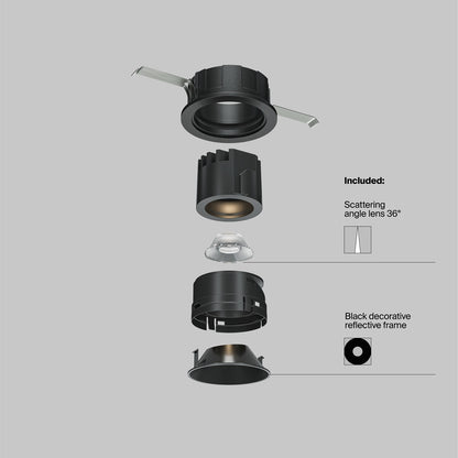 Maytoni downlight Wise LED 36° – wpuszczana oprawa okrągła