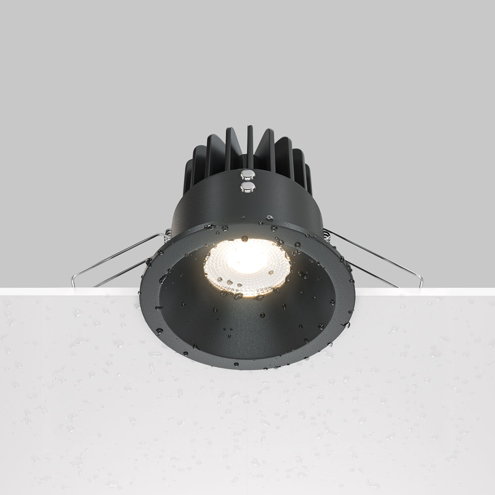 Maytoni downlight Zoom LED 60° – wpuszczana oprawa okrągła w kolorze czarnym