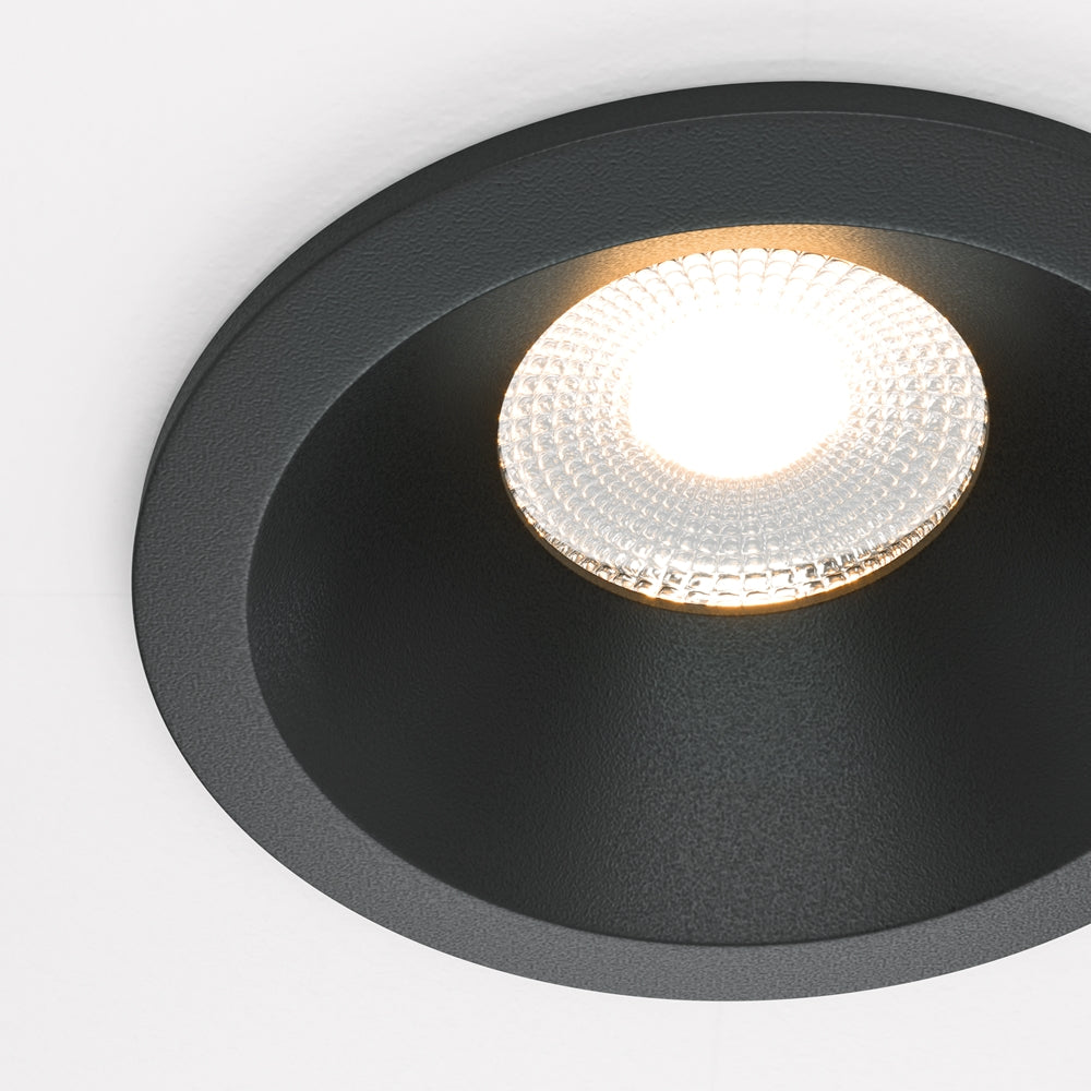 Maytoni downlight Zoom LED 60° – wpuszczana oprawa okrągła w kolorze czarnym