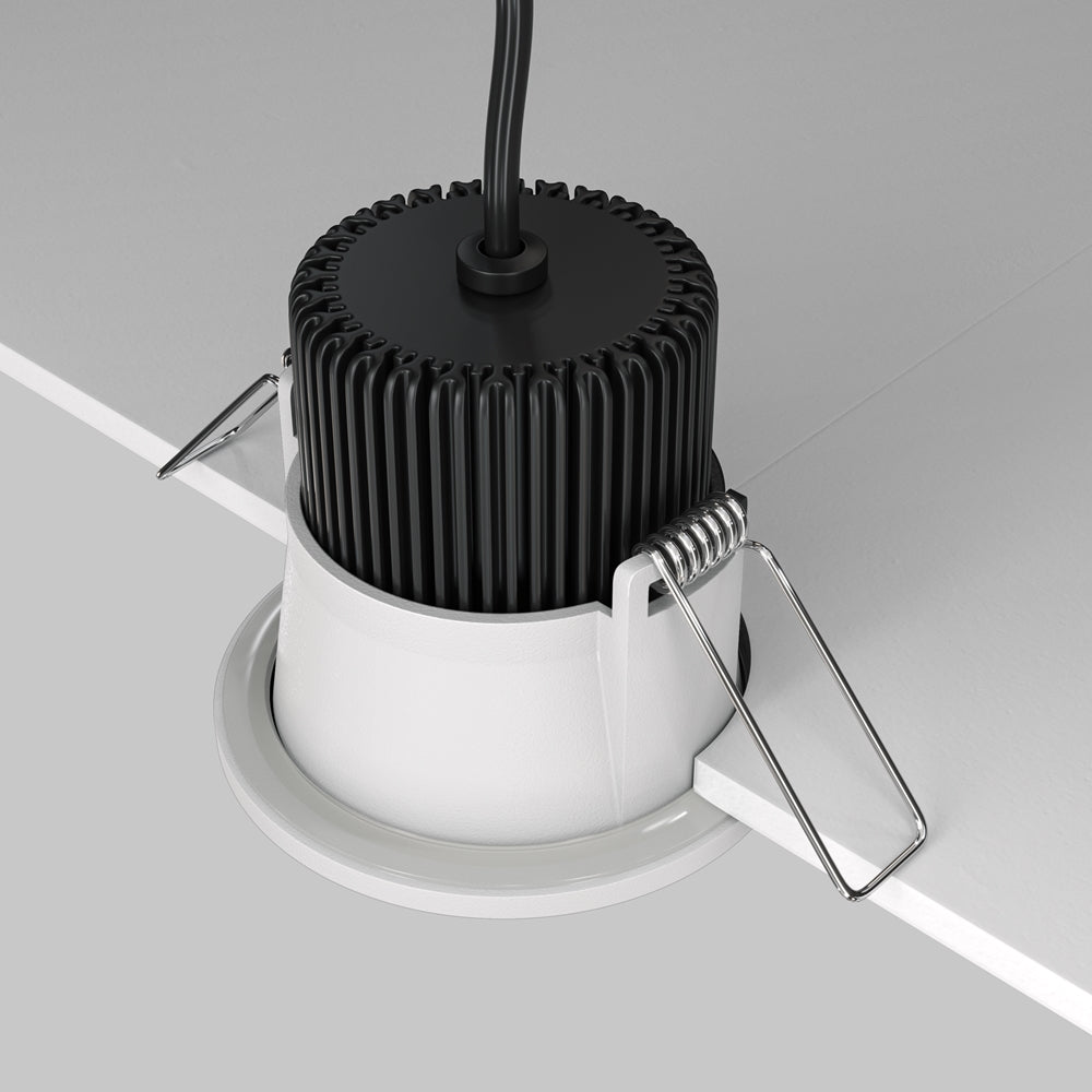 Maytoni downlight Zoom LED 60° – wpuszczana oprawa okrągła w kolorze białym