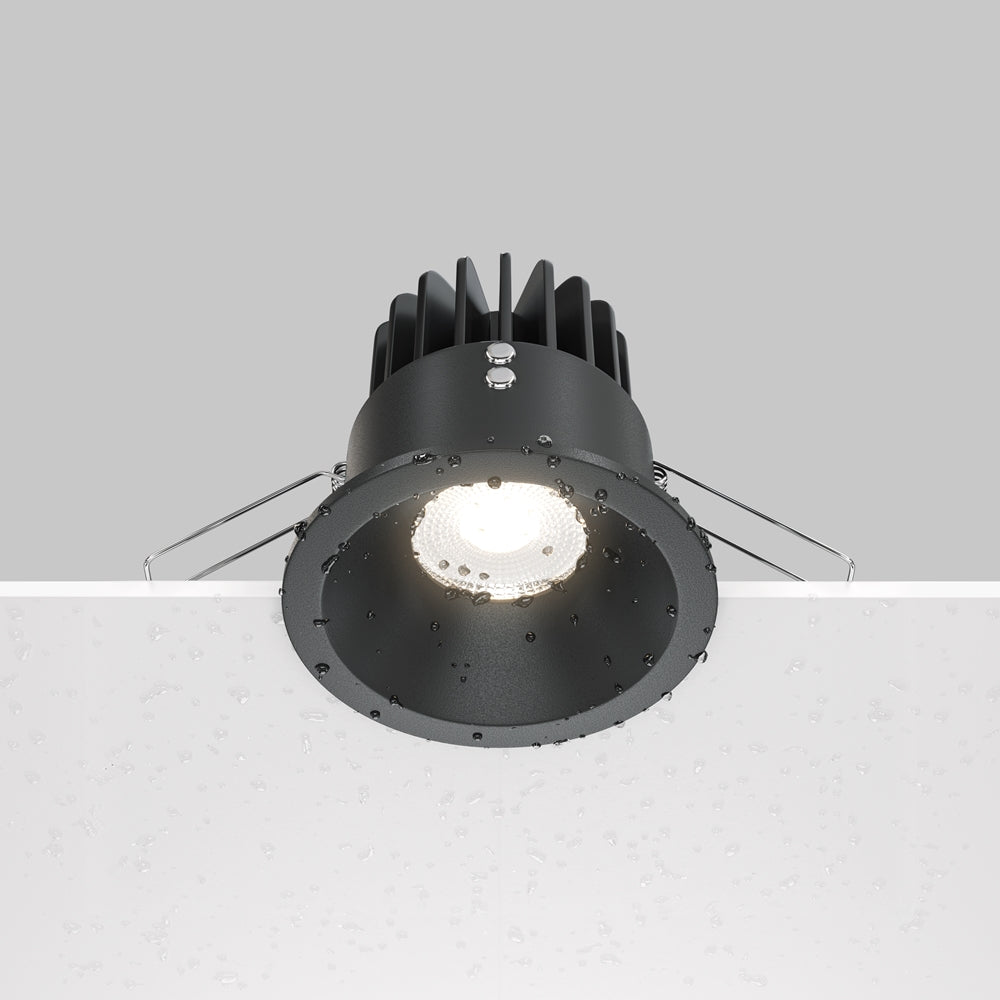 Maytoni downlight Zoom LED 60° – wpuszczana oprawa okrągła w kolorze czarnym