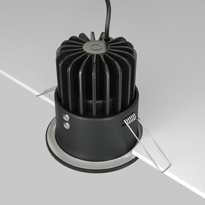 Maytoni downlight Zoom LED 60° – wpuszczana oprawa okrągła w kolorze czarnym