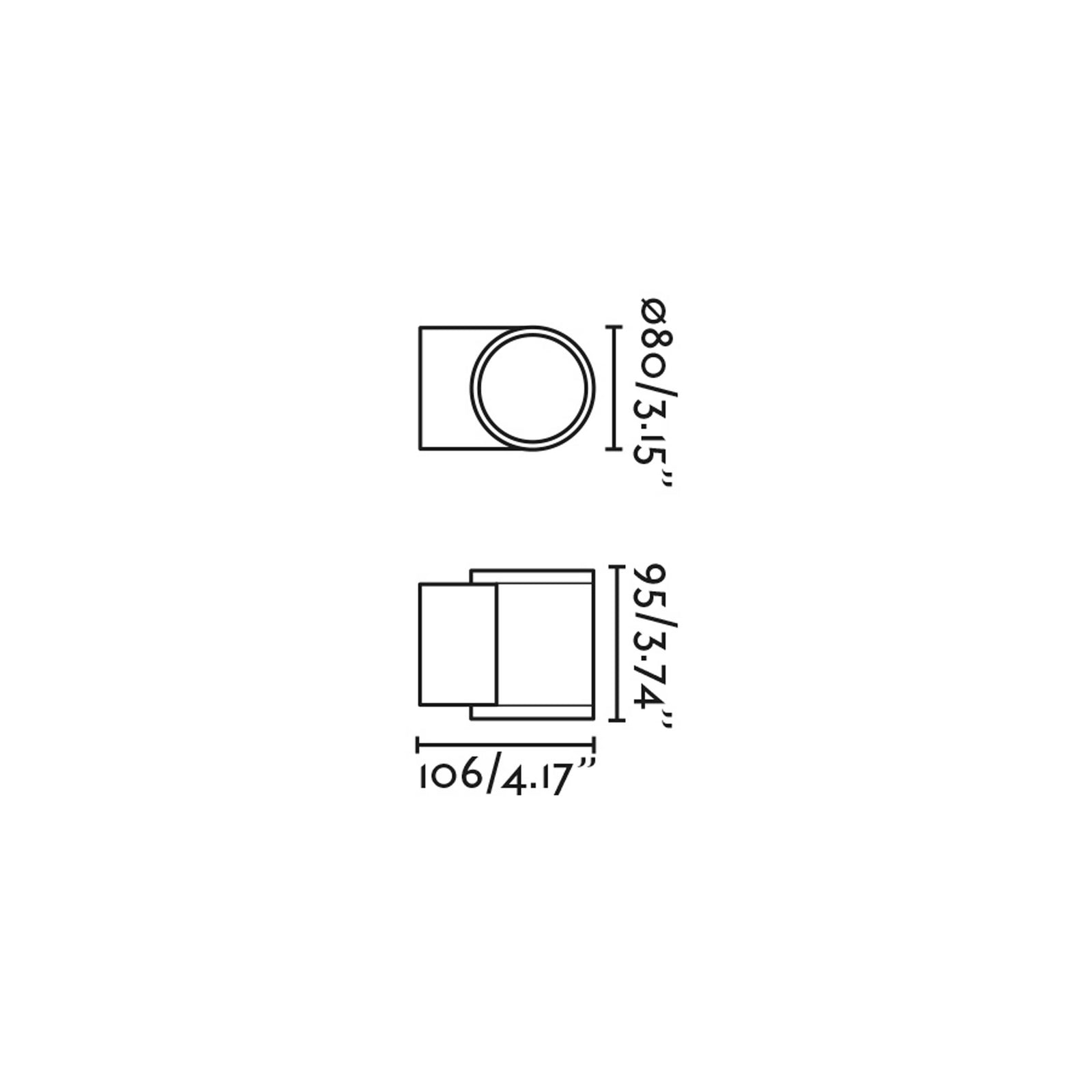 Kinkiet zewnętrzny LED Faro Tond IP54