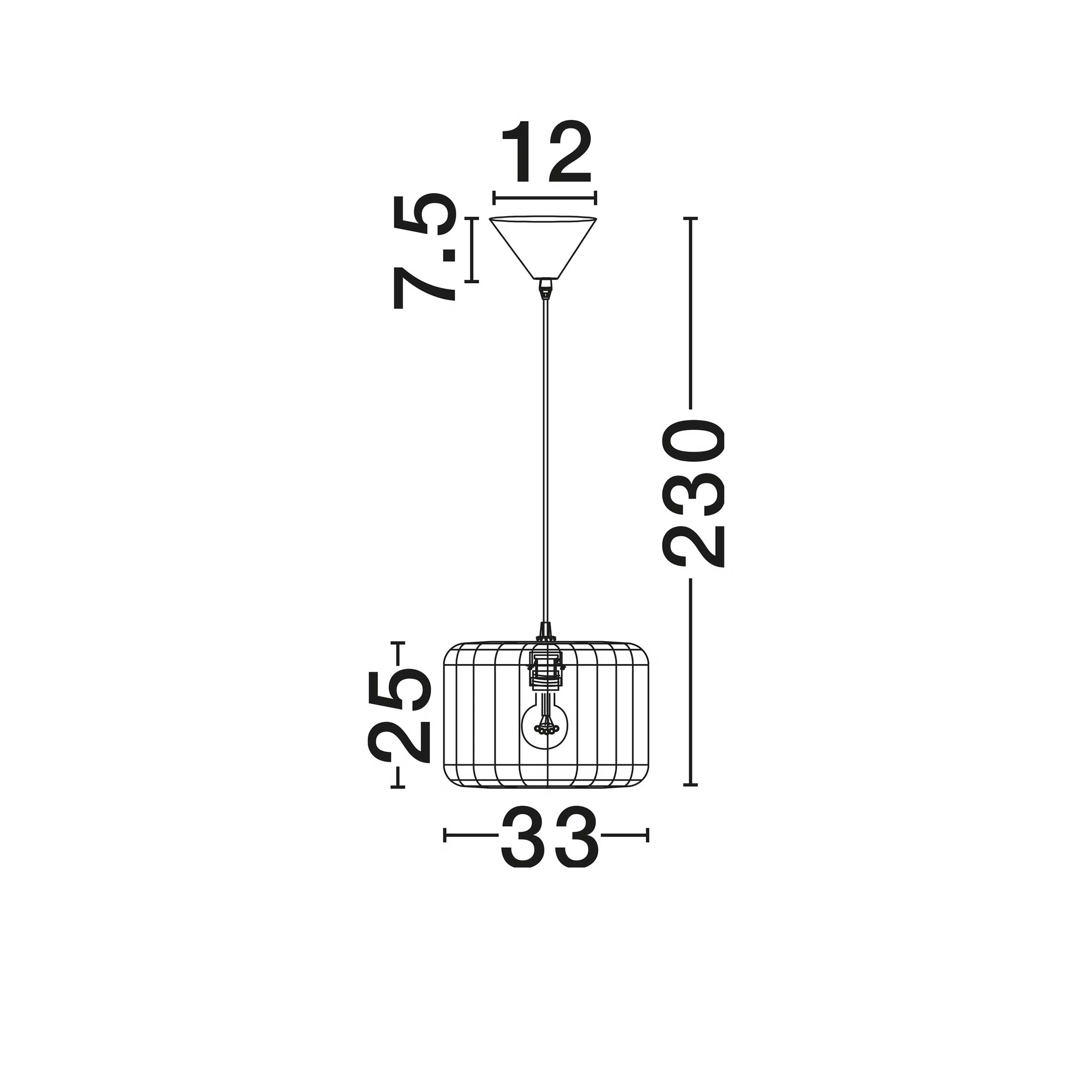 Nova Luce Lampa wisząca Abby E27