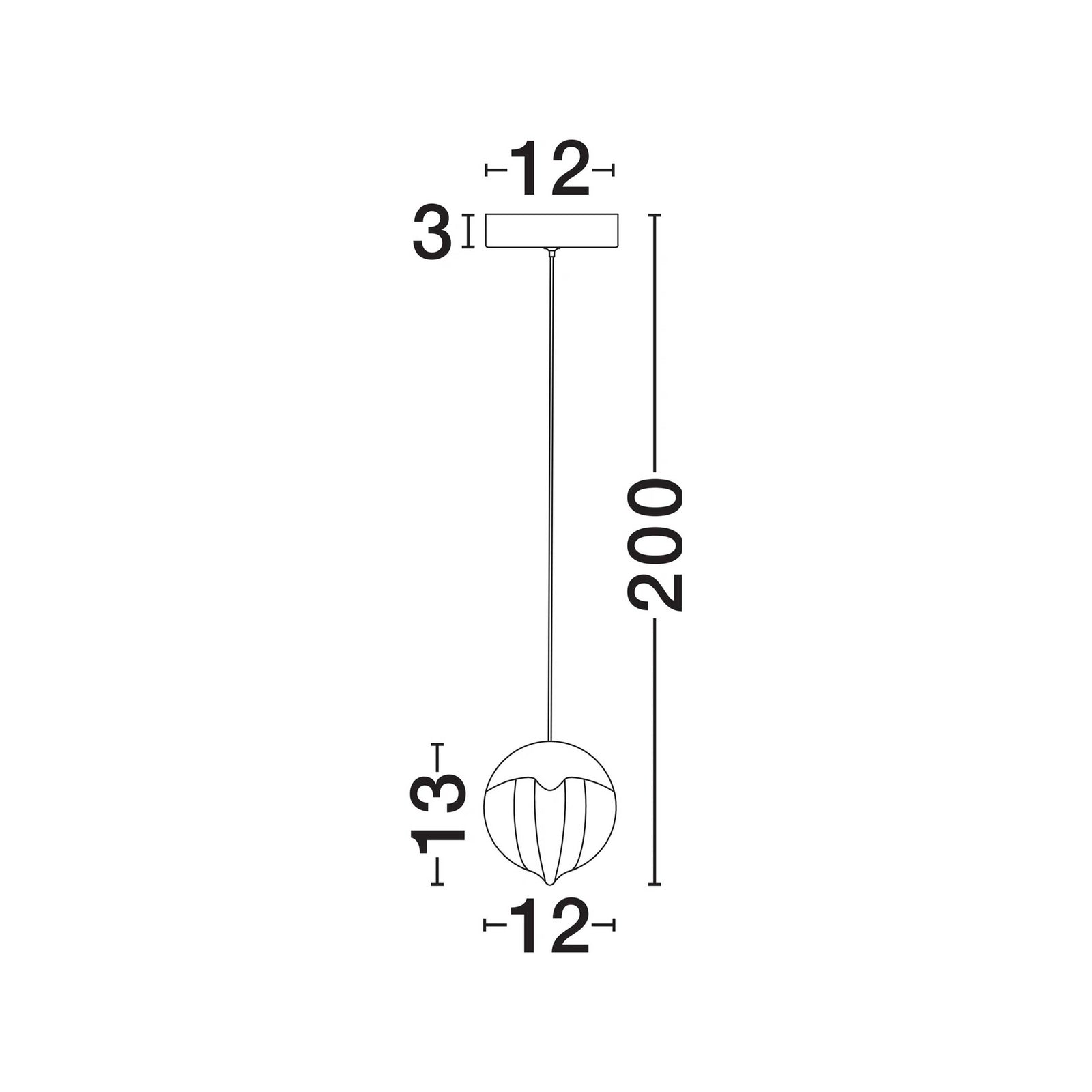 Nova Luce Lampa wisząca LED Alicia