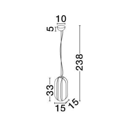 Nova Luce Lampa wisząca Daria G9