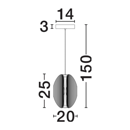 Nova Luce Noir – lampa wisząca LED