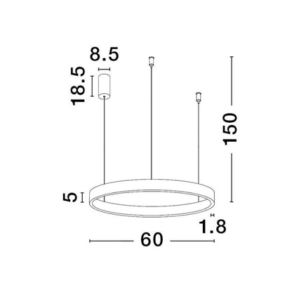 Oprawa wisząca LED Nova Luce Elowen