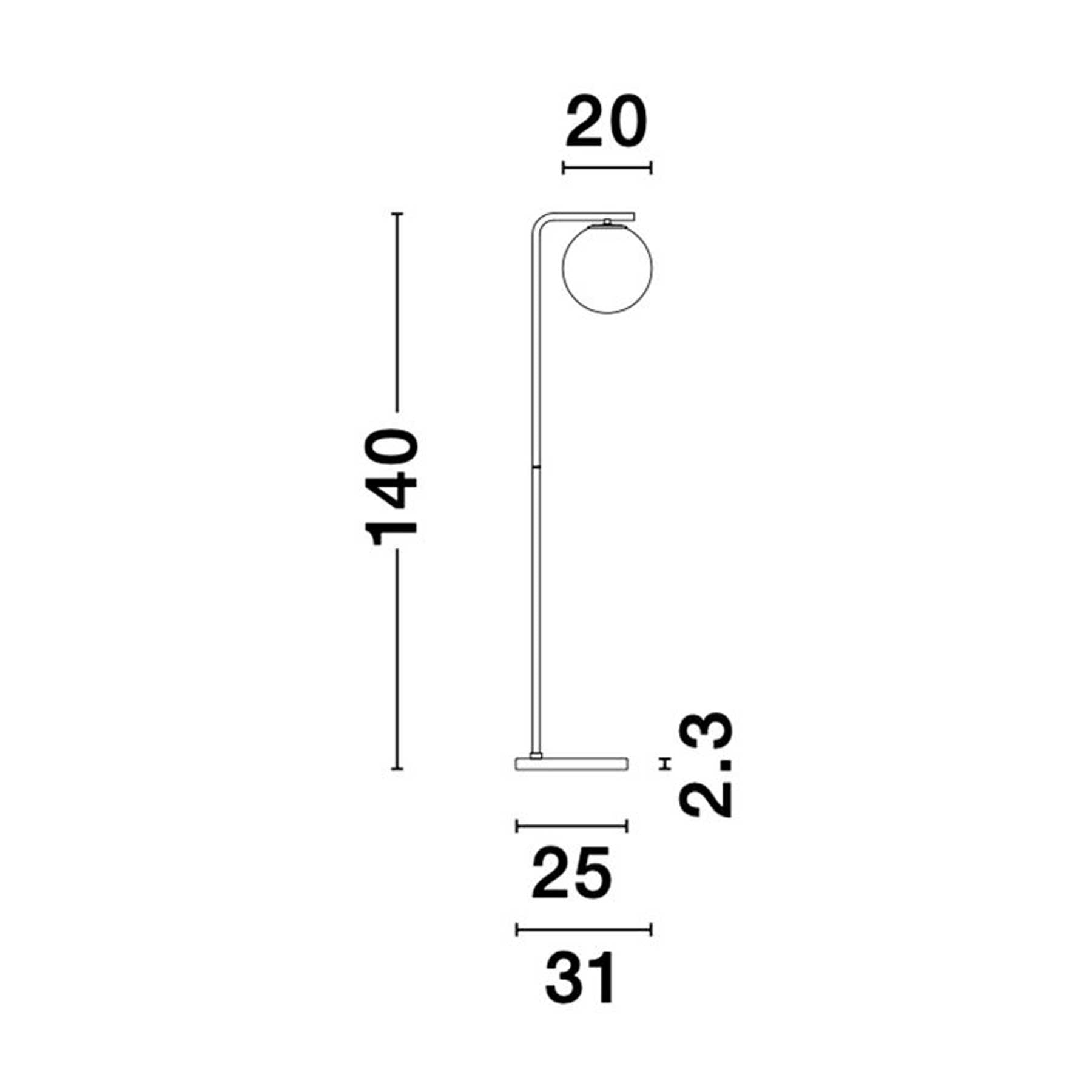 Nova Luce Alvarez E27 stojací svítidlo