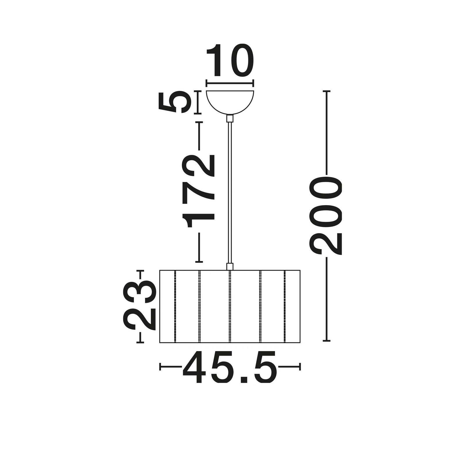 Nova Luce Lampa wisząca Alve E27