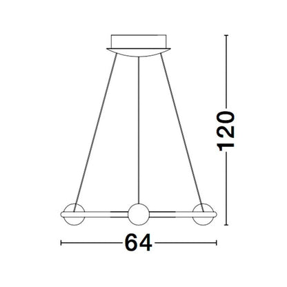 Nova Luce Celia LED závěsné svítidlo