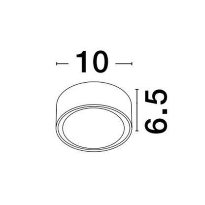 Nova Luce Focus GX53 stropní svítidlo IP54