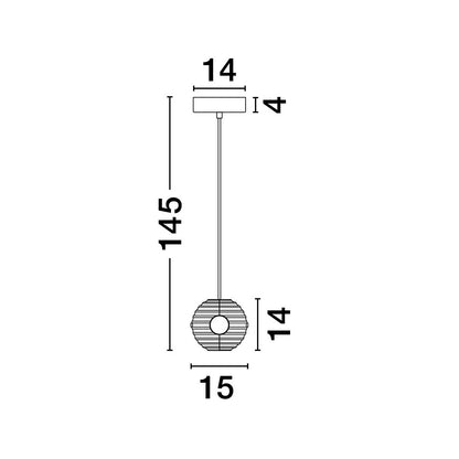 Nova Luce Las LED závěsné svítidlo