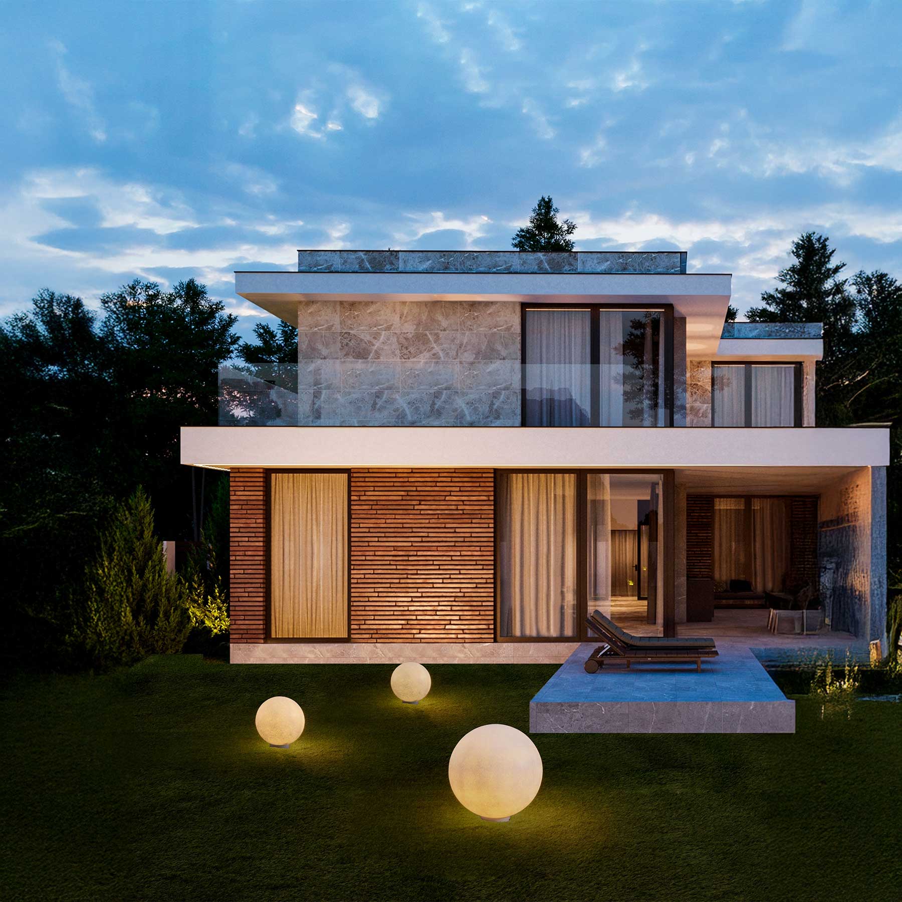 Nova Luce Moon E27 sloupkové svítidlo IP65