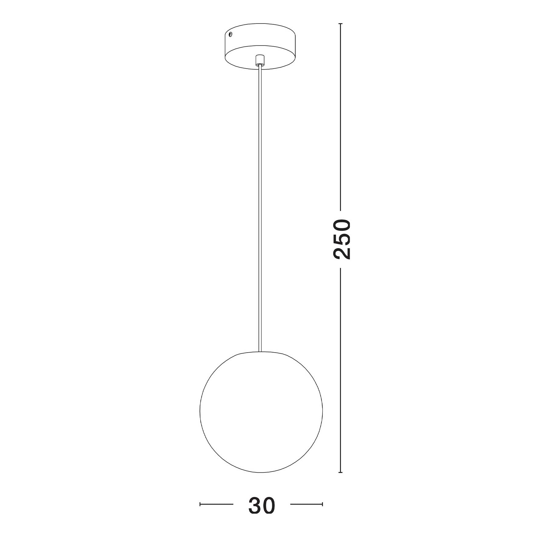Nova Luce Moon E27 závěsné svítidlo IP65